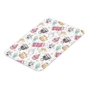 Colourful vintage christmas pattern magnet