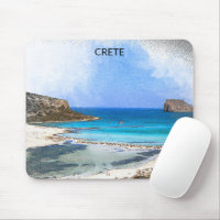 Colourful Vintage Crete Greece Painting