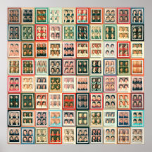 Colourful Vintage European Polacolor Portraits Gri