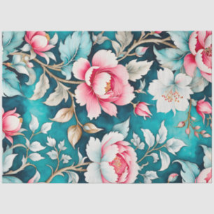 Colourful Vintage Fabric Art Tissue Paper