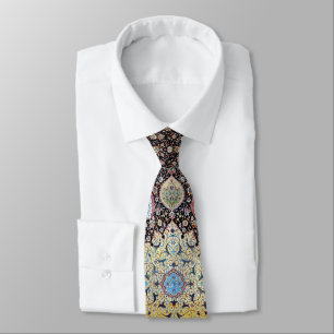 Colourful Vintage Floral Mandala Persian Rug Tie