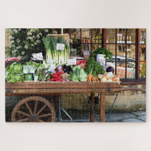 Colourful Vintage Fruit & Veggie Stand 1014 pc Jigsaw Puzzle