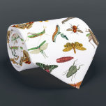 Colourful Vintage Insect Illustration Pattern  Tie<br><div class="desc">A beautiful colourful insect illustration pattern showcasing different types of insects,  bugs,  butterflies,  caterpillars etc. An ideal design for anyone who loves nature,  insects,  bugs,  vintage illustrations etc.</div>