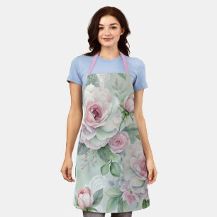 Colourful Vintage Inspired Floral Pattern  Apron