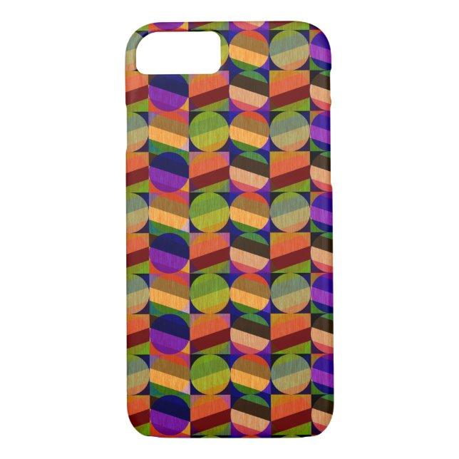 Colourful Vintage Inspired Pattern Case-Mate iPhone Case (Back)