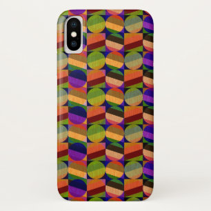 Colourful Vintage Inspired Pattern iPhone X Case