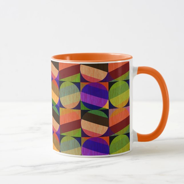 Colourful Vintage Inspired Pattern Mug (Right)