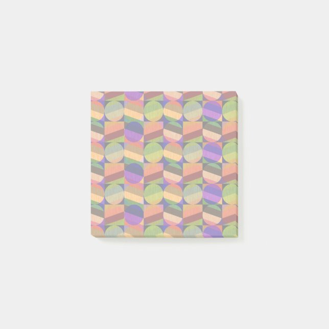 Colourful Vintage Inspired Pattern Post-it Notes (Front)