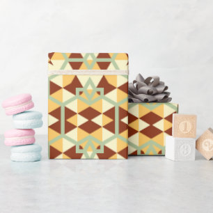 Colourful Vintage Luxurious Artisan Mummy Birthday Wrapping Paper