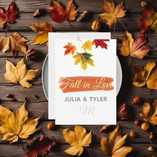 Colourful vintage maple leaves for weddings invitation (Creator Uploaded)