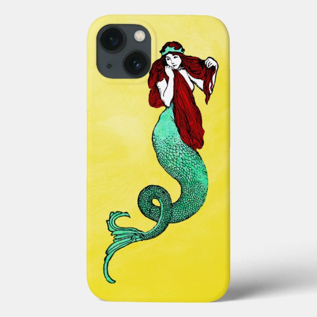 Colourful Vintage Mermaid Case-Mate iPhone Case (Back)