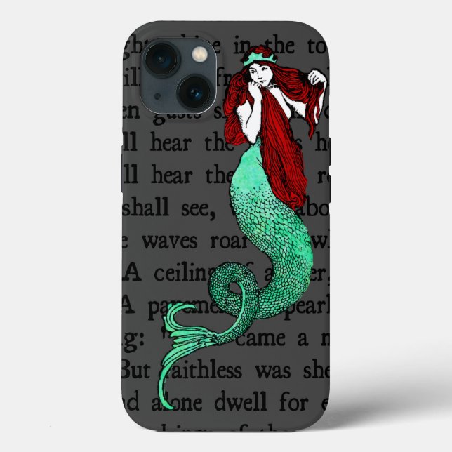 Colourful Vintage Mermaid Case-Mate iPhone Case (Back)