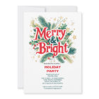 Colourful Vintage Merry & Bright Christmas Party