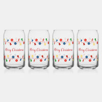 Colourful vintage Merry Christmas ornaments