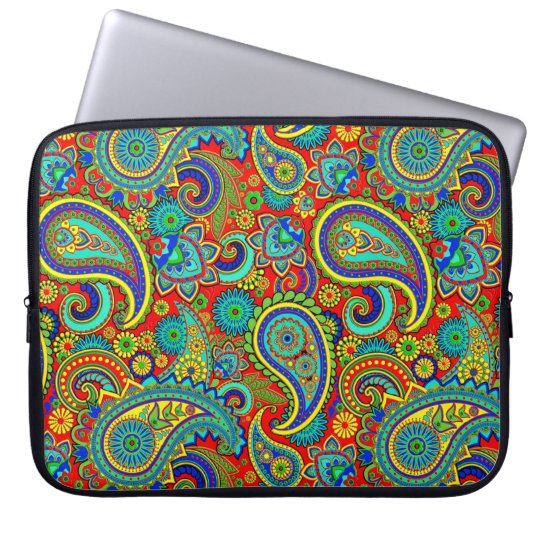 Colourful Vintage Orante Paisley Laptop Sleeve