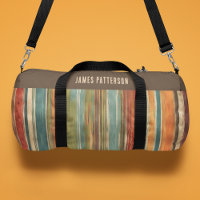 Colourful Vintage Painted Stripes Personalised Nam