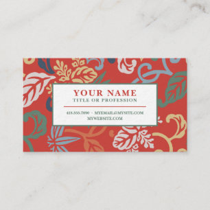 Colourful Vintage Pattern Business Card