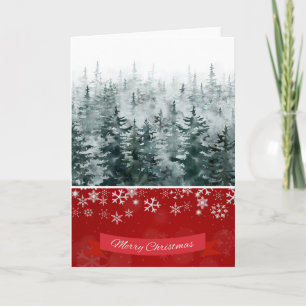 Colourful Vintage Rustic Merry Christmas Holiday  Card