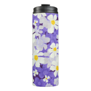 Colourful Vintage: Seamless Flower Pattern Thermal Tumbler