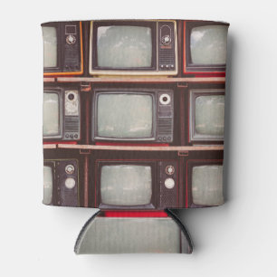 Colourful Vintage TVs, Coffee Shop. Can Cooler