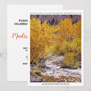 Colourful Violet Orange Yellow Any Year Birthday