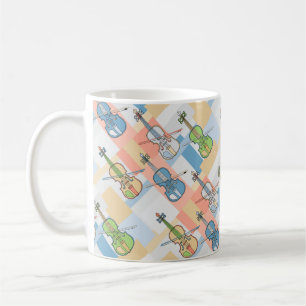 Colourful Violin Blocks Coffee Mug