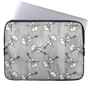 Colourful Violin Blocks Laptop Sleeve