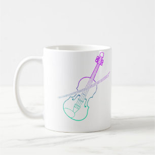 Colourful Violinist Classical Music Orchestra Viol Coffee Mug