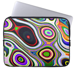 Colourful Vivid Abstraction Pattern Laptop Sleeve