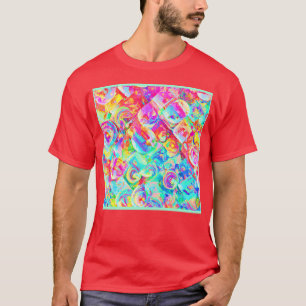 Colourful Vivid Abstraction Pattern T-Shirt