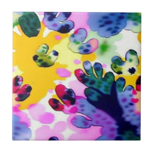 Colourful vivid design ceramic tile