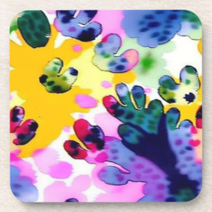 Colourful vivid design coaster