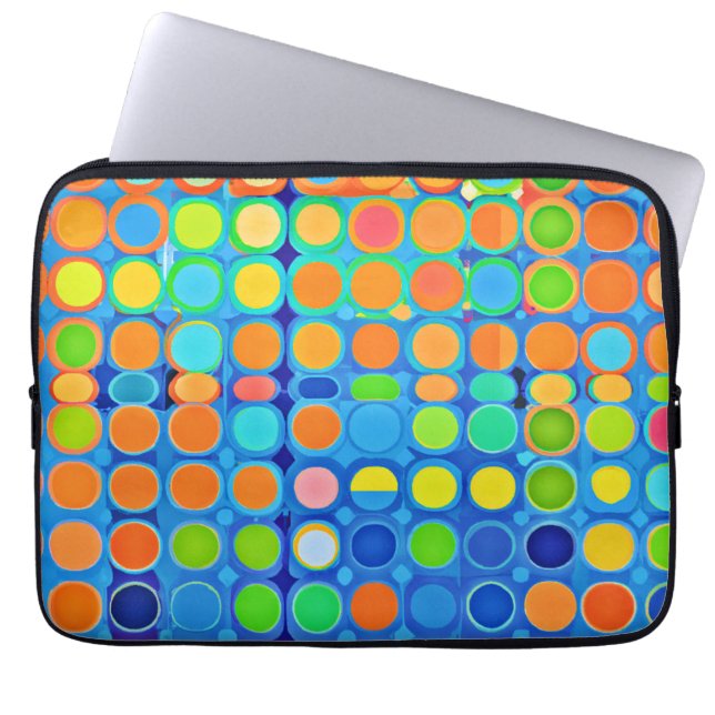 Colourful Vivid Elegance Stylish Pattern Laptop Sleeve (Front)