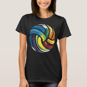 Colourful Volleyball Ball T-Shirt