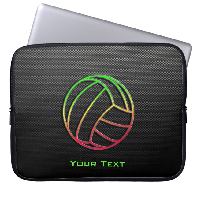 Colourful Volleyball Laptop Sleeve (Front)