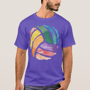 Colourful VolleyballCute Colorsplash Ball Girls Te T-Shirt