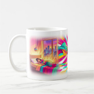 Colourful Wake Up Dance Dream Pop Art Mug