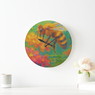 Colourful Wall Clock: Fusion of Art and Functional Large Clock