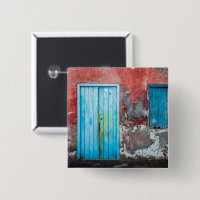 Colourful wall, door and shutters