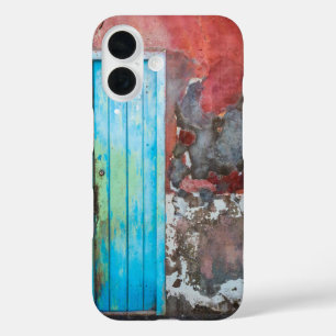 Colourful wall, door and shutters iPhone 16 case