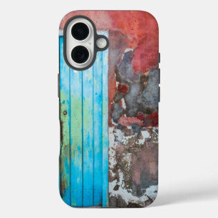 Colourful wall, door and shutters iPhone 16 case