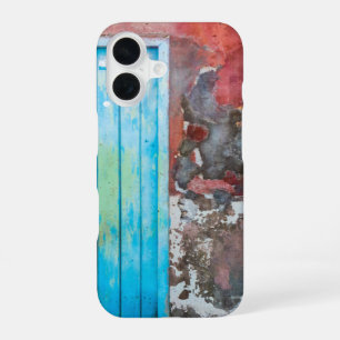 Colourful wall, door and shutters iPhone 16 case