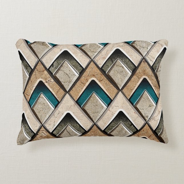 Colourful wall tile backgroundflower, digital, pat decorative cushion (Front)