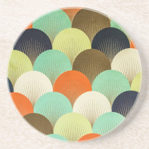 Colourful wallpaper: artistic design. coaster