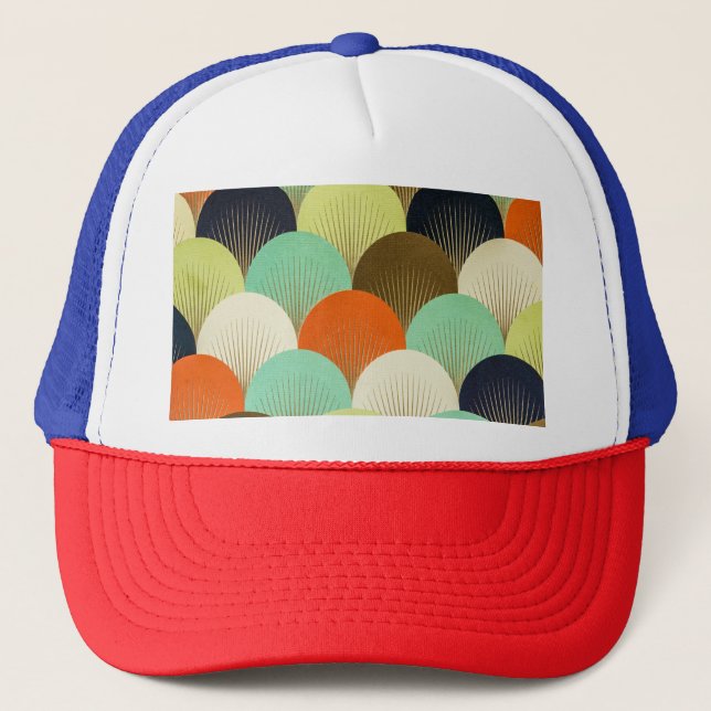 Colourful wallpaper: artistic design. trucker hat (Front)