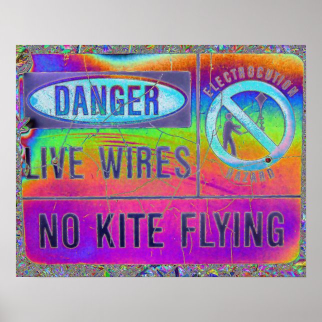 Colourful Warning Poster (Front)