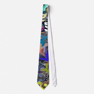 Colourful Warped Pattern Style Customisable Tie