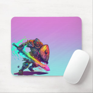Colourful Warrior Gamer  Mouse Pad