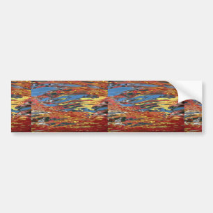 Colourful Water reflection Bumper Sticker