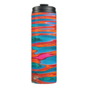Colourful Water Ripples Thermal Tumbler